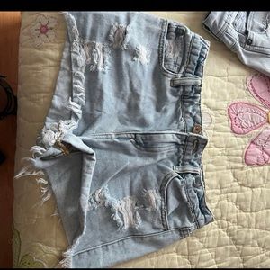 Forever 21 girls jean shorts with adjustable waist